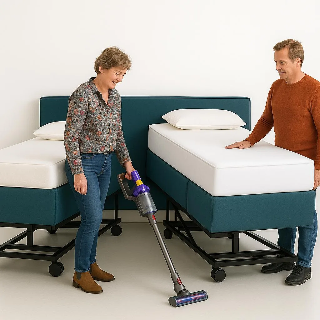 Hoog laag bed senioren bed