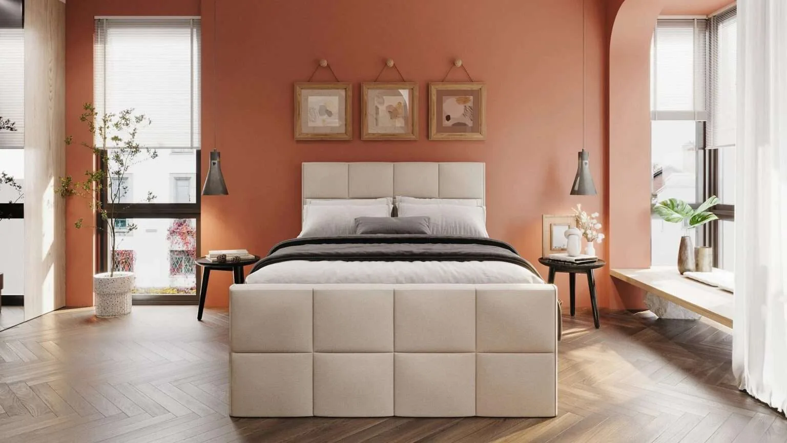 Boxspring Maurik Voor aanzicht