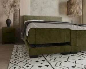 Elektrische Boxspring Culemborg Voor aanzicht ingezoomd