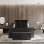 Boxspring met tv lift Zwart Tongeren voor aan zicht