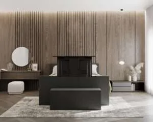 Boxspring met tv lift Zwart Tongeren voor aan zicht
