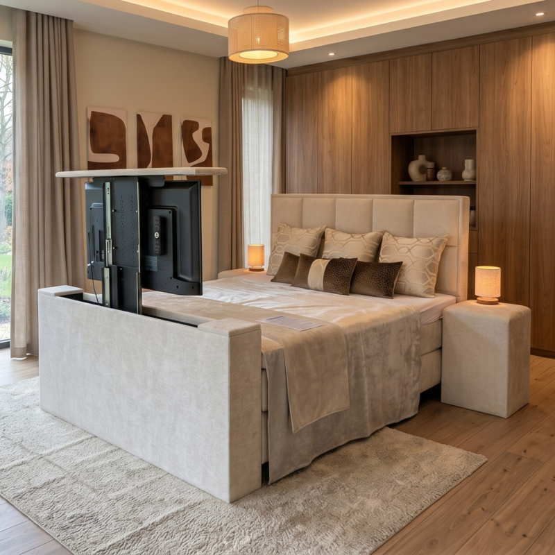 Boxspring met TV lift Putten